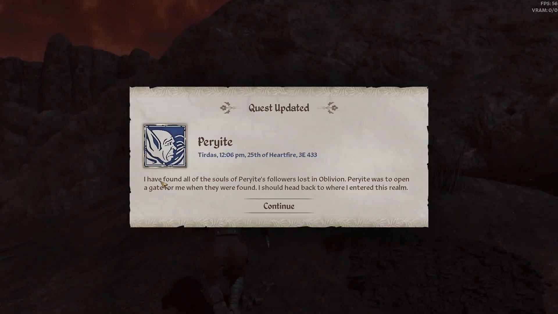 Oblivion Remastered: руководство по прохождению Peryite quest