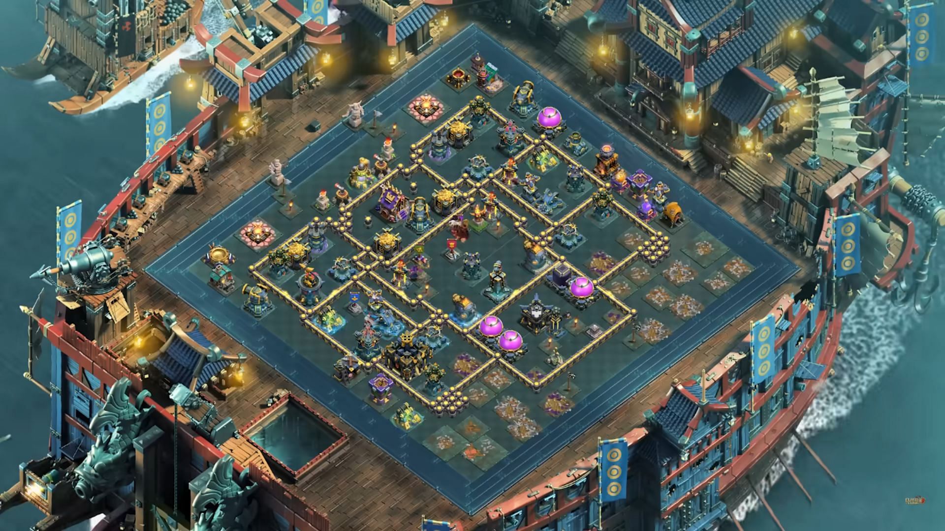 Clash of Clans Battle of the High Seas Scenery: стоимость и дизайн описаны