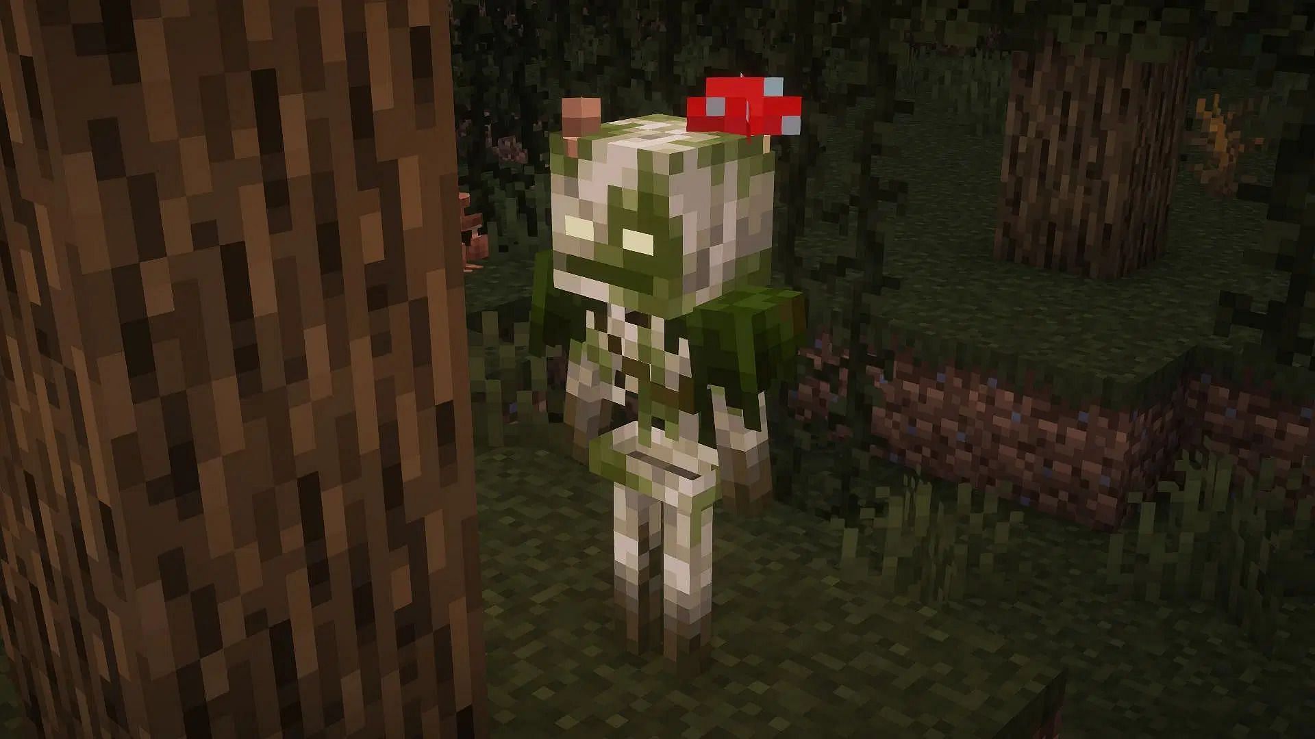 “Сумасшедший трюк”: Забавный клип из Minecraft Bedrock показывает скелета, который попадает в 360-градусный выстрел