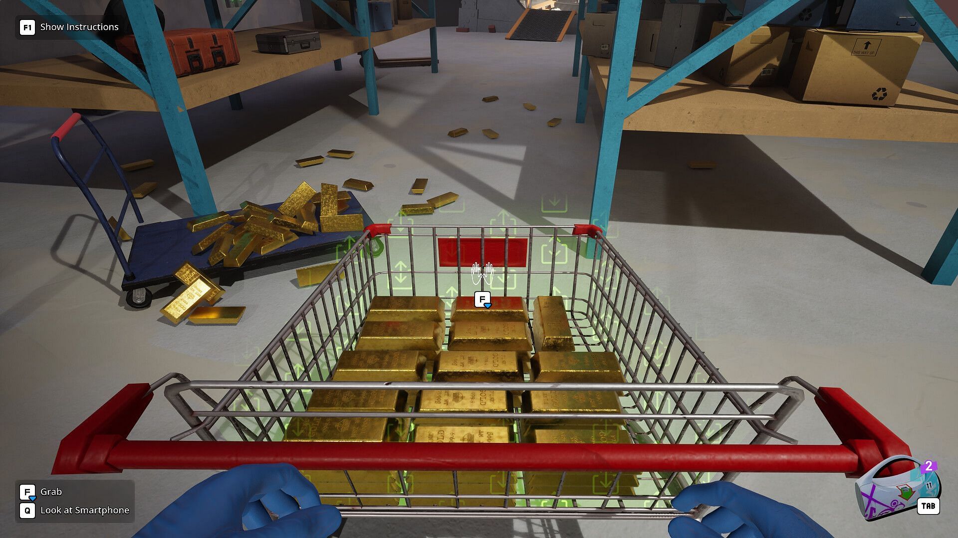 Местоположение Gold Ingot в Cash Cleaner Simulator