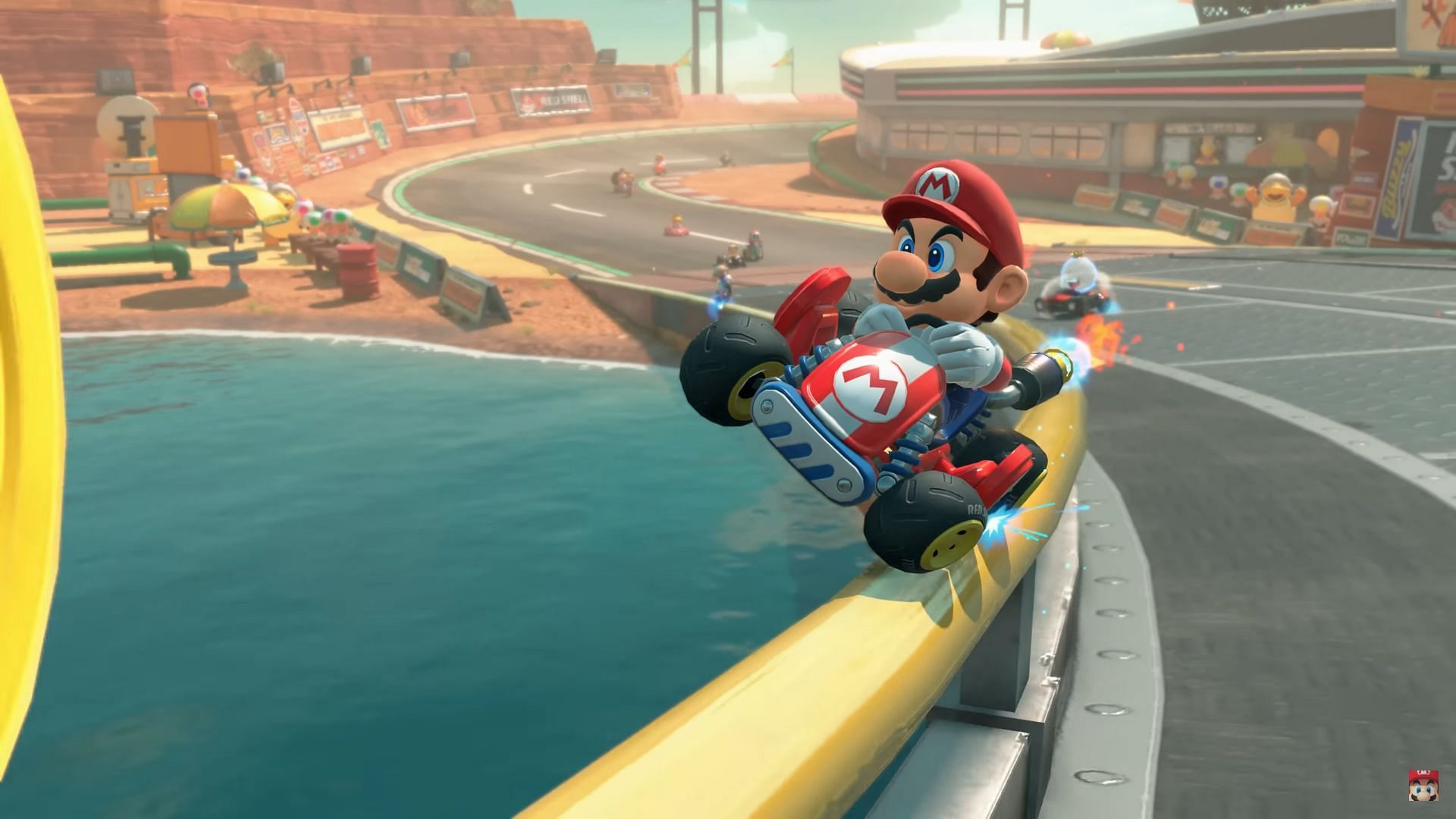 Mario Kart World: Как ездить по рельсам и стенам