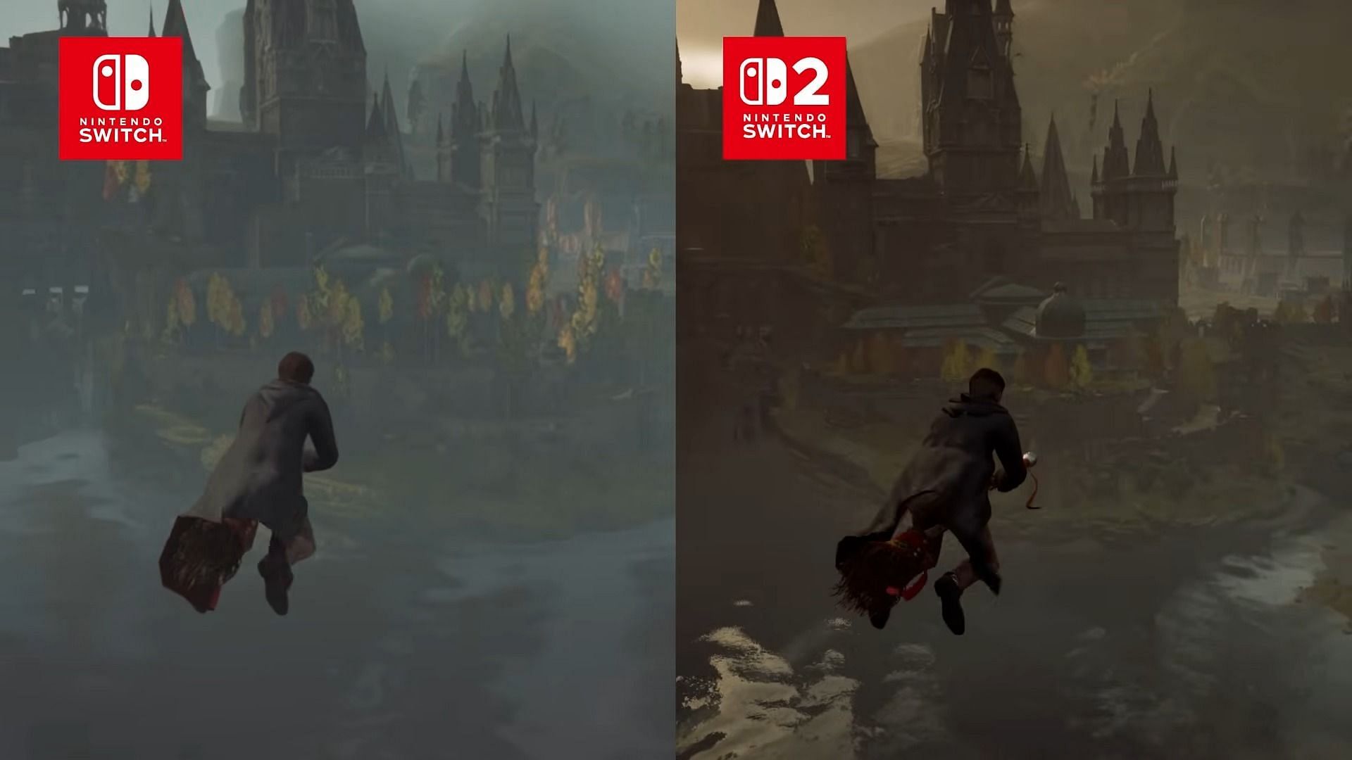 Nintendo Switch против Nintendo Switch 2: сравнение графики и производительности Hogwarts Legacy