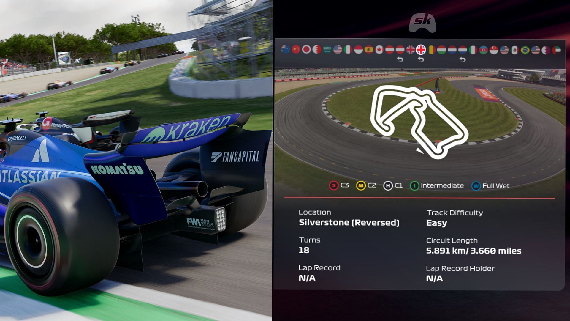 Лучший сетап F1 25 Silverstone Circuit (R) для British GP Reverse