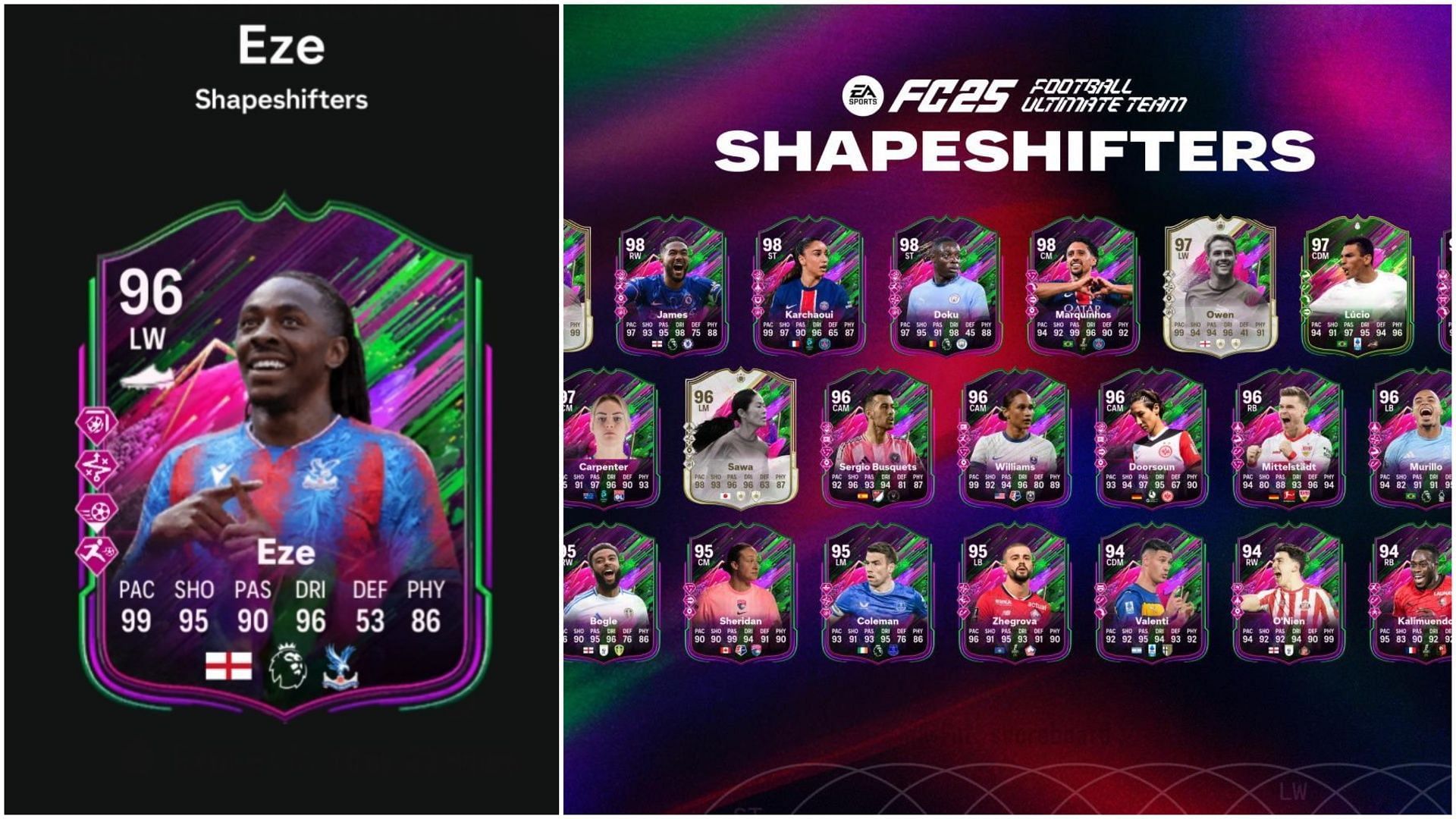 EA FC 25 Eberechi Eze Shapeshifters SBC: Все задачи и самые дешёвые решения
