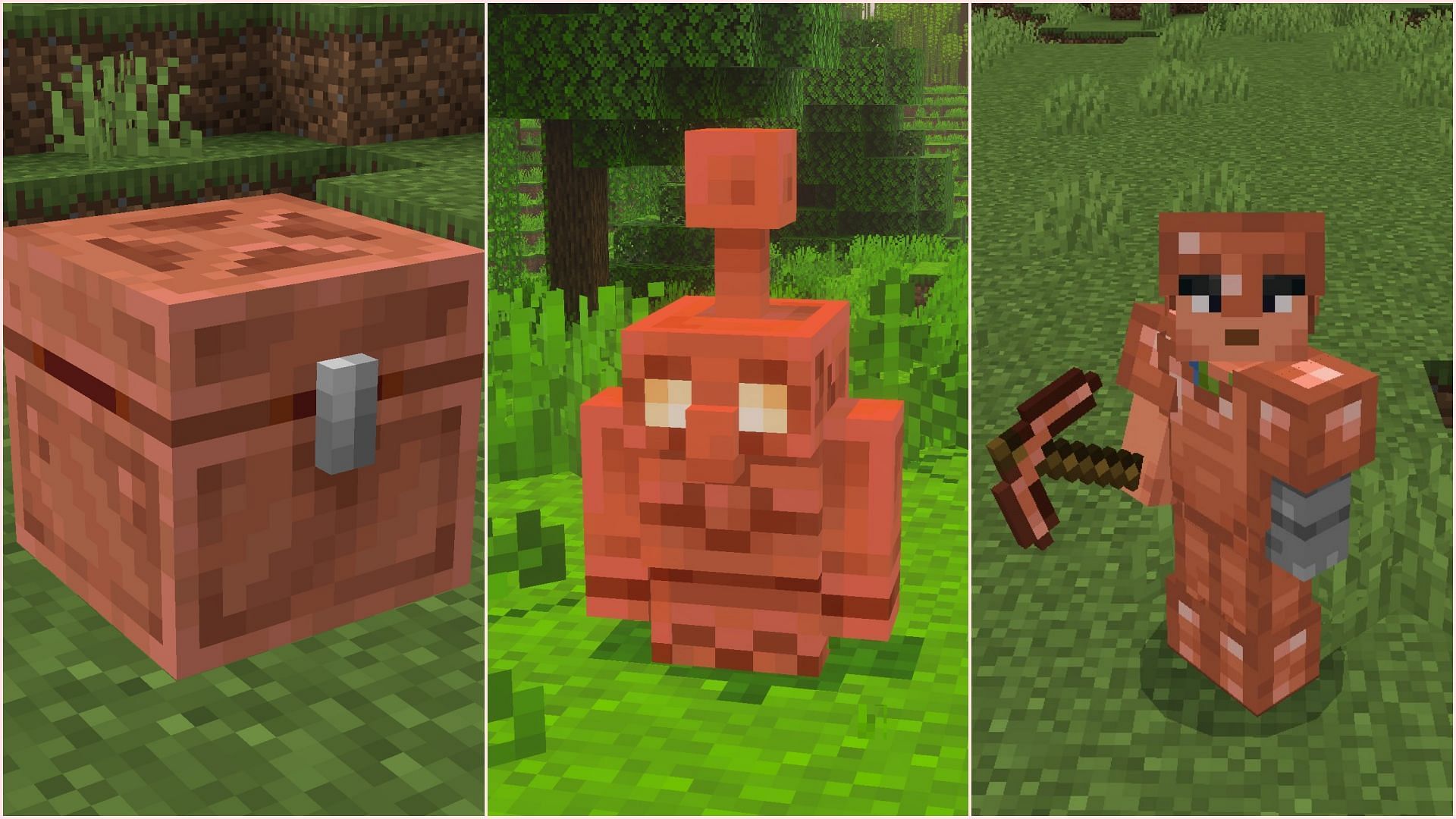 4 основных функции, объявленных для Minecraft copper update
