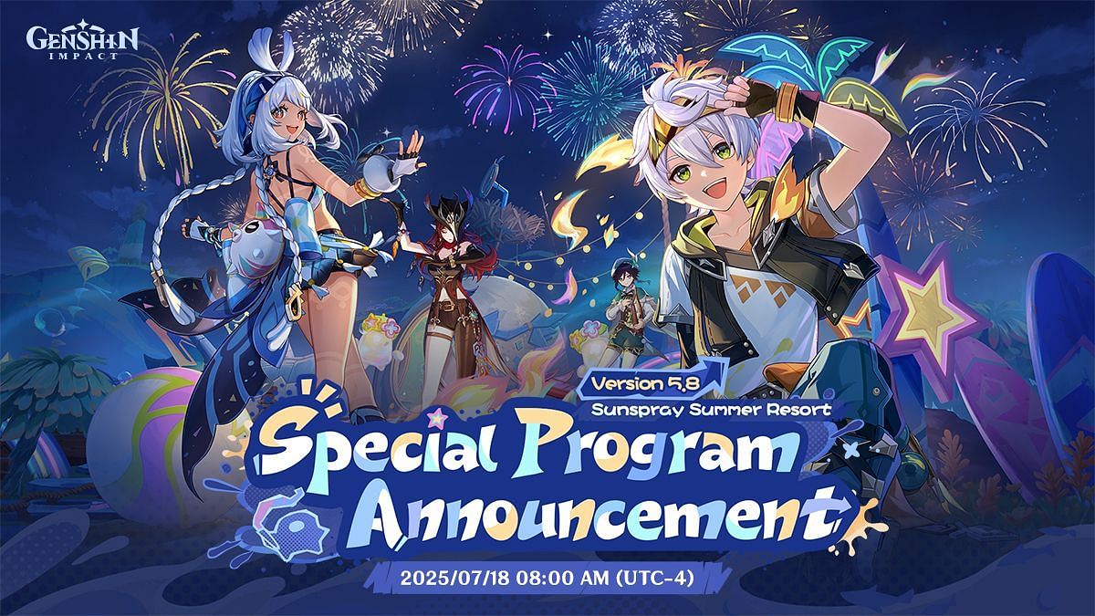 Дата, время и обратный отсчёт livestream Genshin Impact 5.8