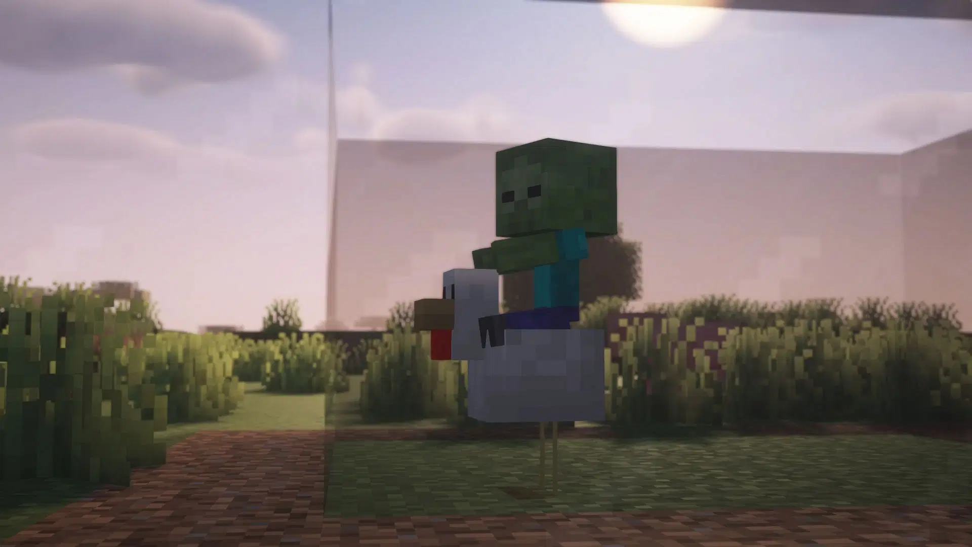 Как работает затемнённое стекло в Minecraft
