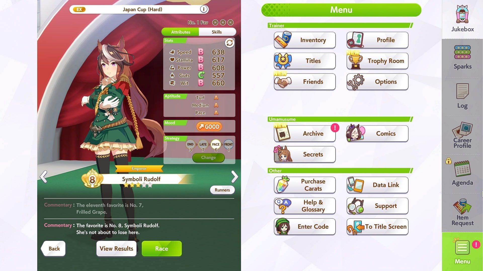 Как пройти Legend race с Symboli Rudolf в Umamusume: Pretty Derby