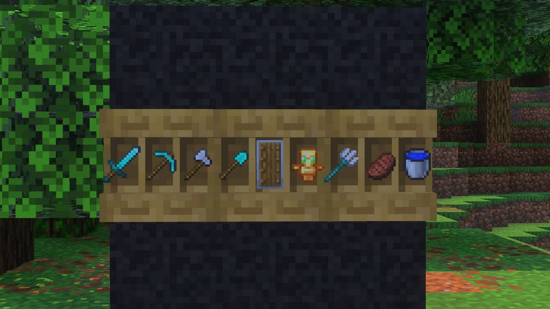 Полки в Minecraft помогут игрокам быстрее переоснащаться полезными предметами