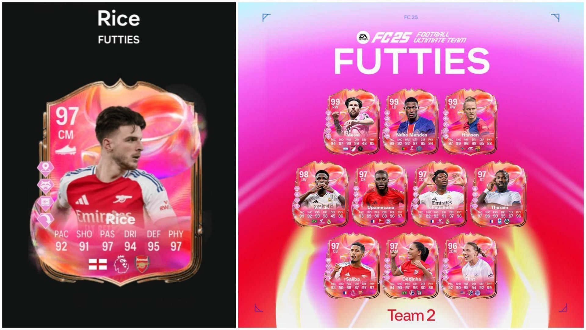 EA FC 25 Declan Rice FUTTIES SBC: Все задачи и самые дешёвые решения