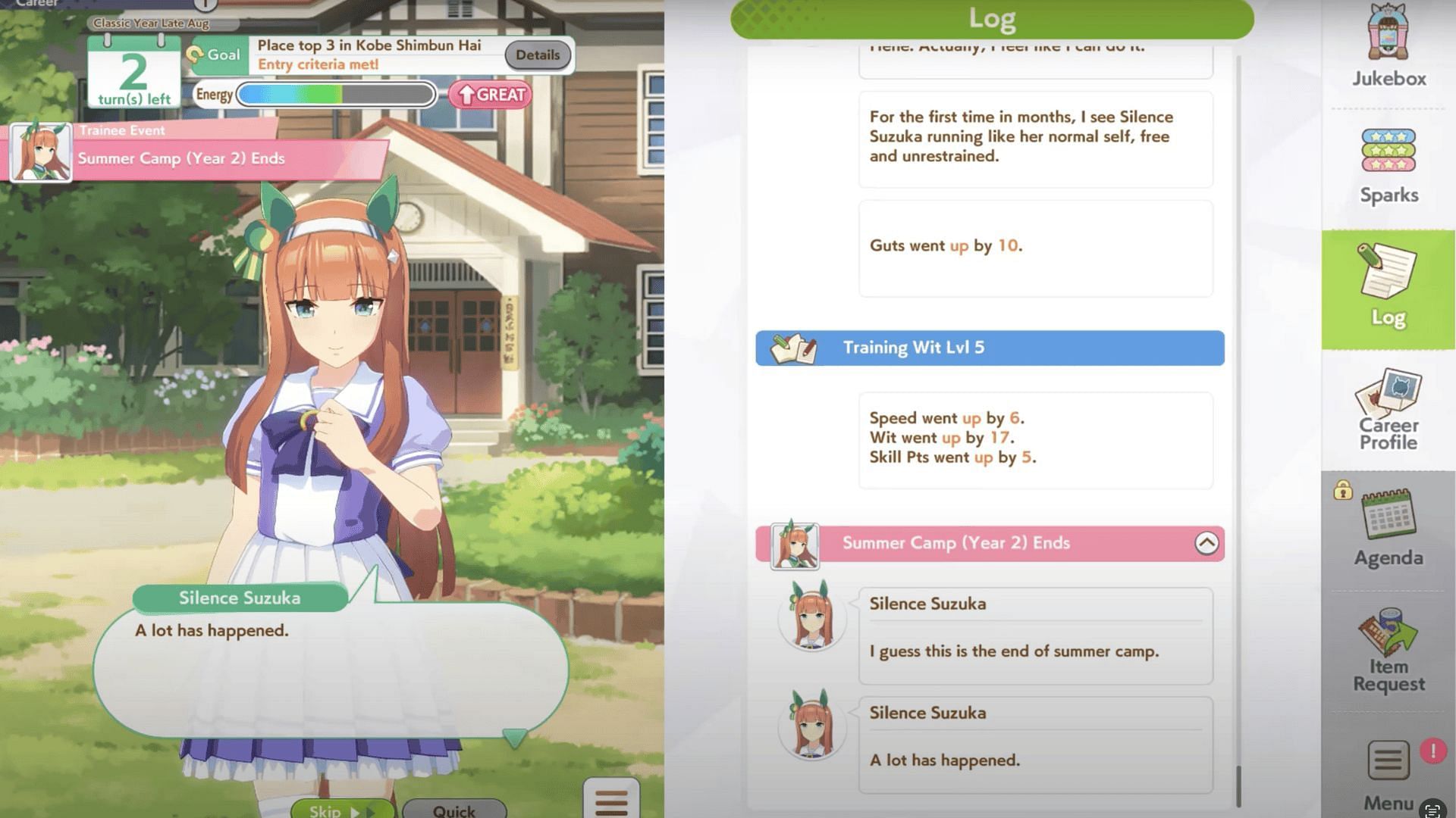 Лучший гайд по сборке Silence Suzuka в Umamusume: Pretty Derby