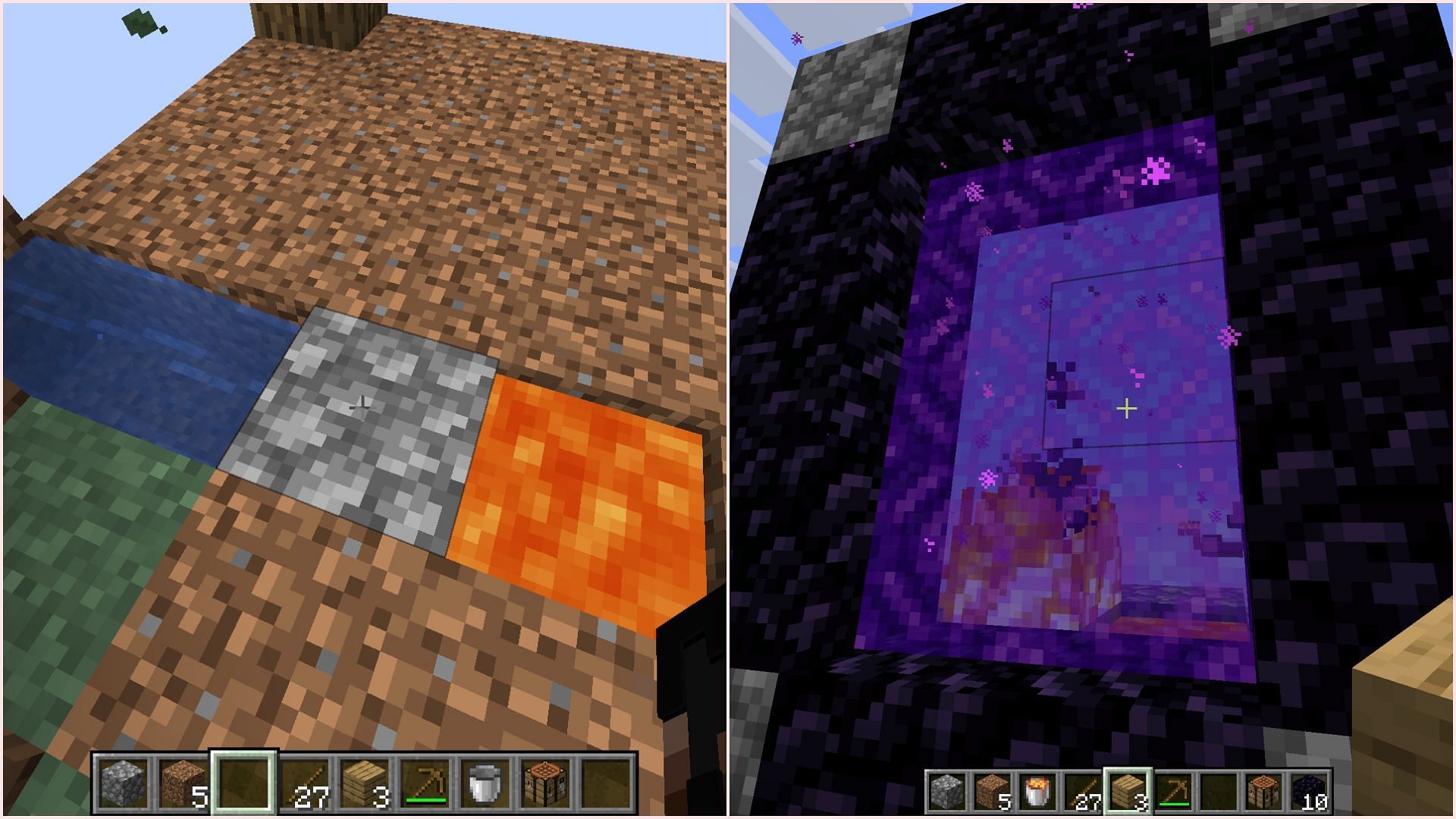 Как добраться до Nether в Minecraft Skyblock