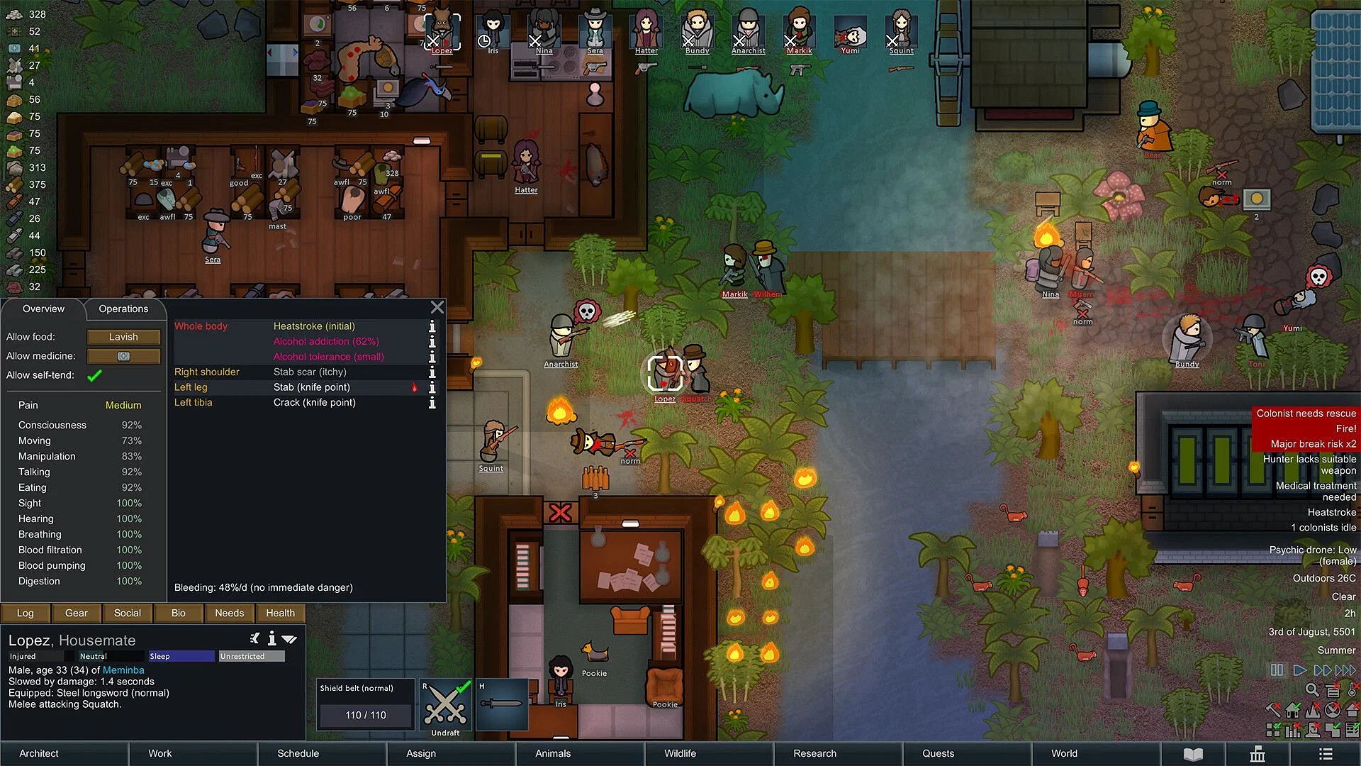 Все консольные команды и читы для RimWorld
