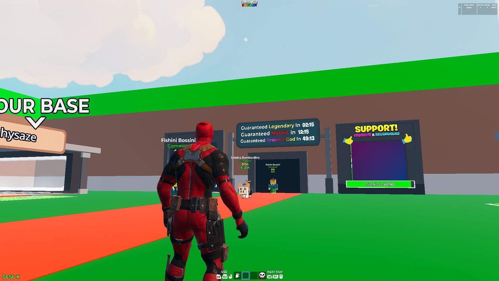 Как играть в Steal The Brainrot в Fortnite