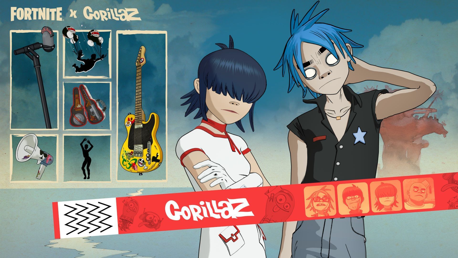 Утечка Fortnite Gorillaz bundle: Ожидаемая цена и предметы