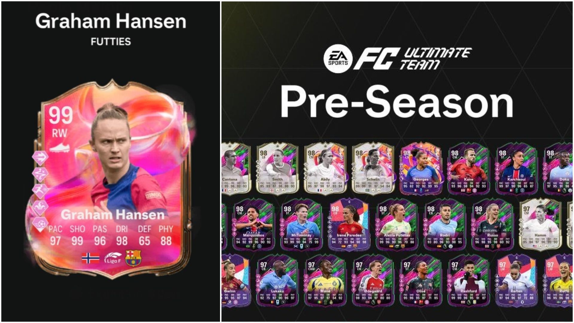EA FC 25 Caroline Graham Hansen FUTTIES SBC: Все задачи и самые дешёвые решения
