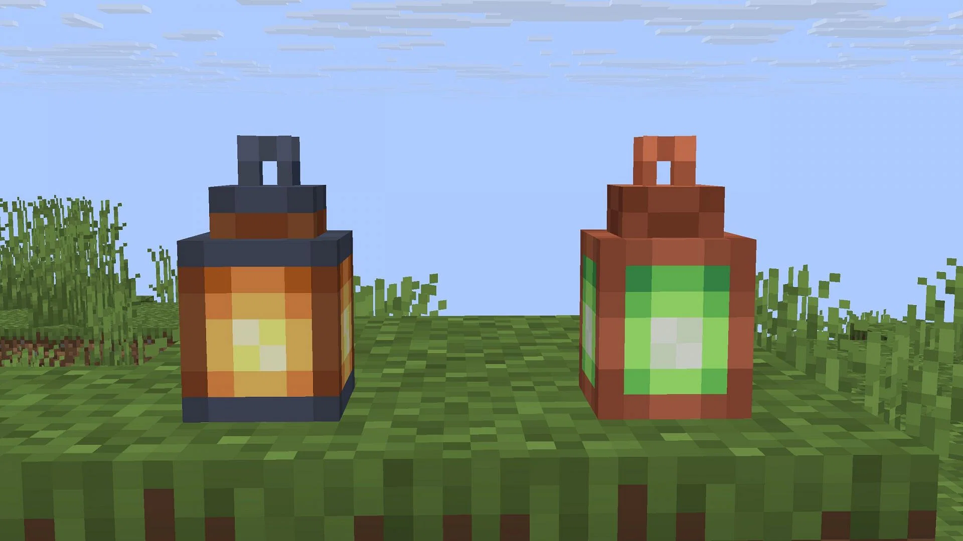 Медные и обычные фонари в Minecraft: в чем разница?