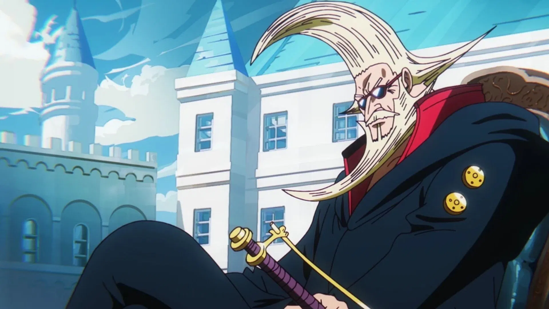 One Piece chapter 1158: Шакюку страдает от любовной лихорадки, пока Харальд становится на сторону Мирового правительства