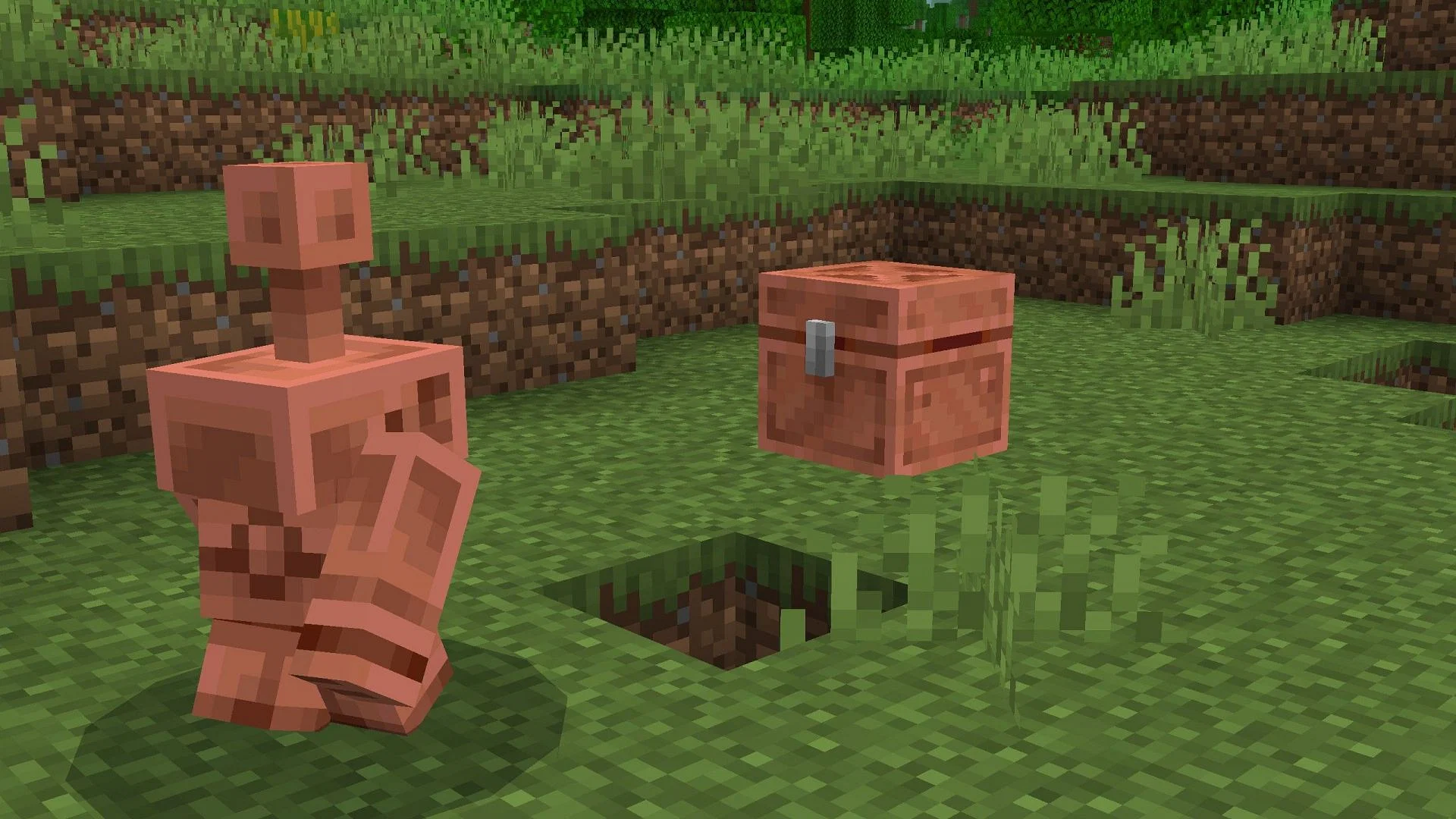 Что делать с copper golem в Minecraft