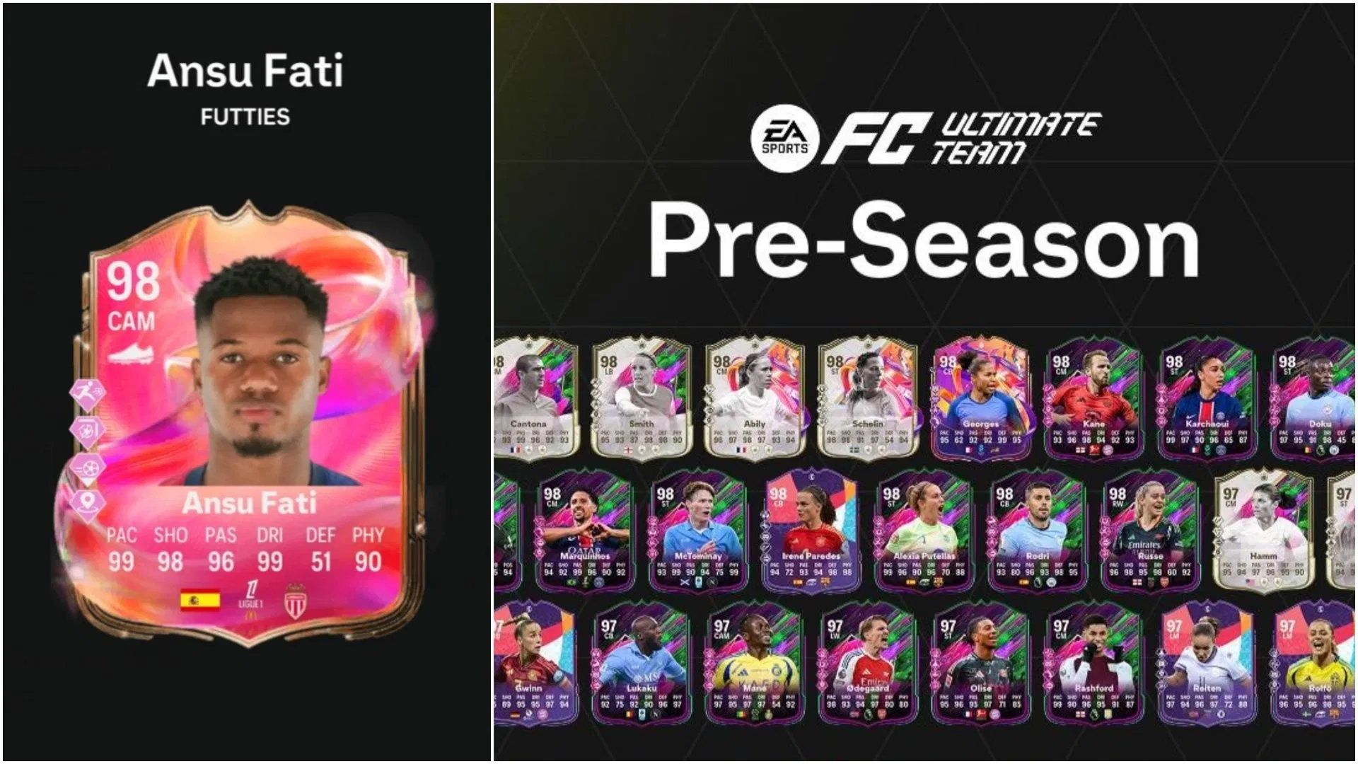 Как разблокировать 98-rated EA FC 25 Ansu Fati FUTTIES предмет?