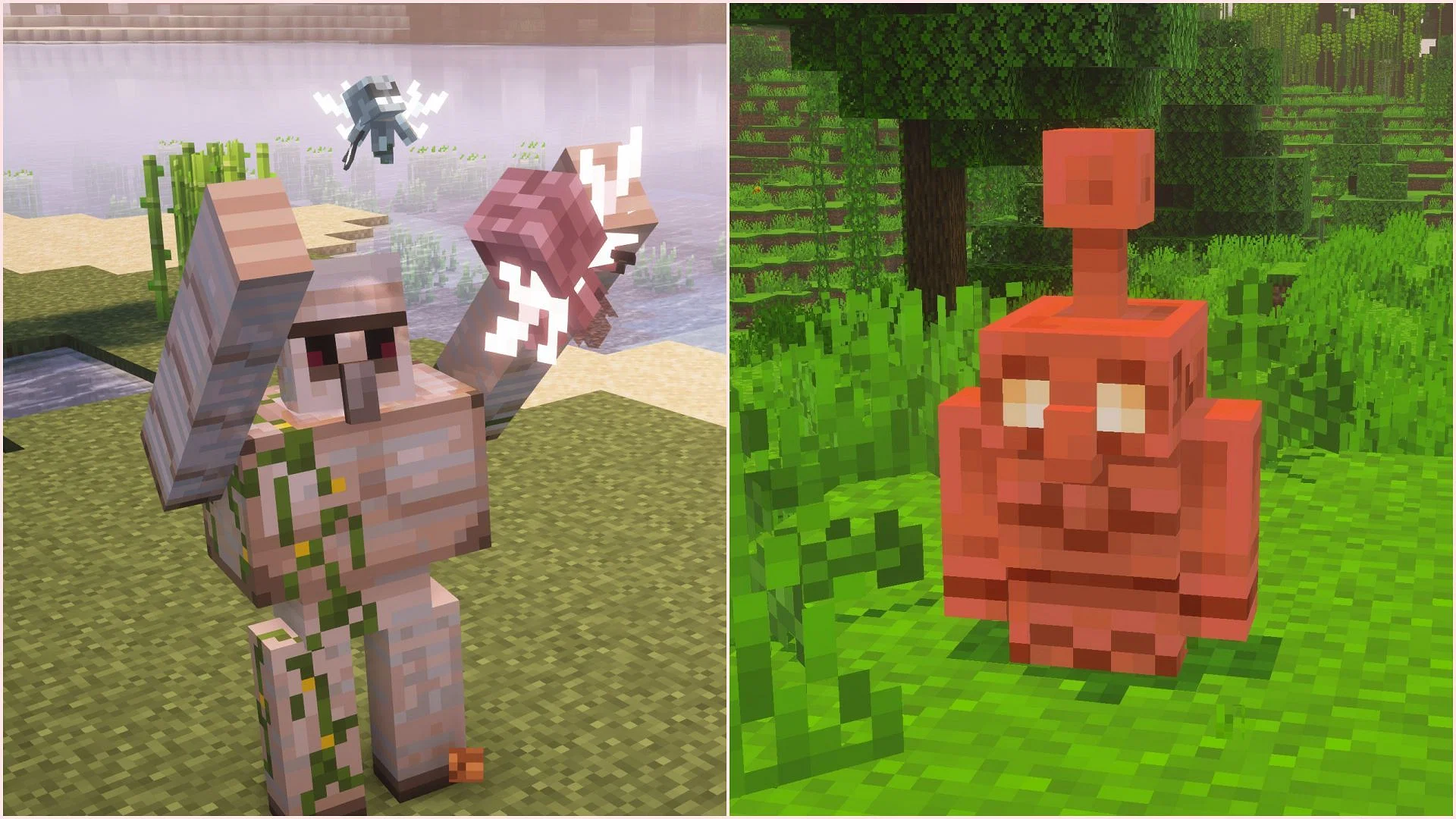 Два golem’а в Minecraft наконец-то будут взаимодействовать друг с другом