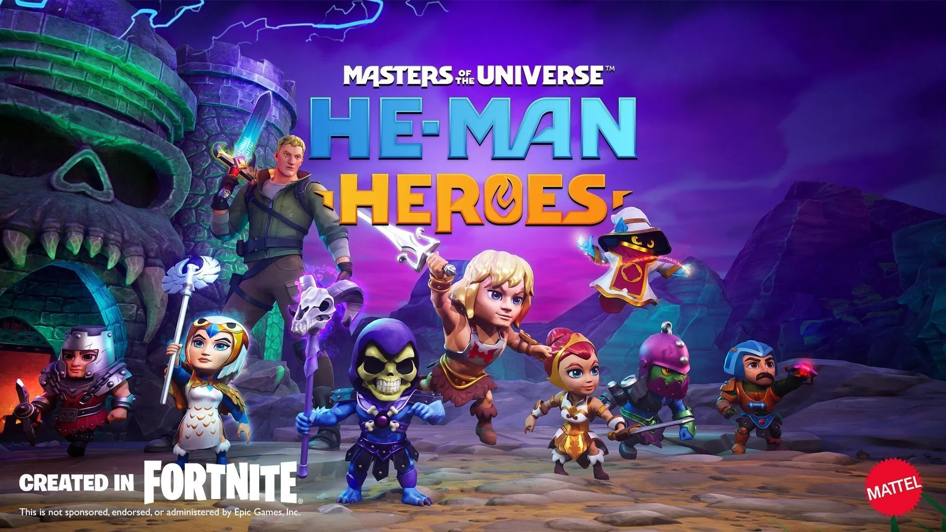 Mattel x Fortnite анонсирует Masters of the Universe: He-Man Heroes UEFN опыт