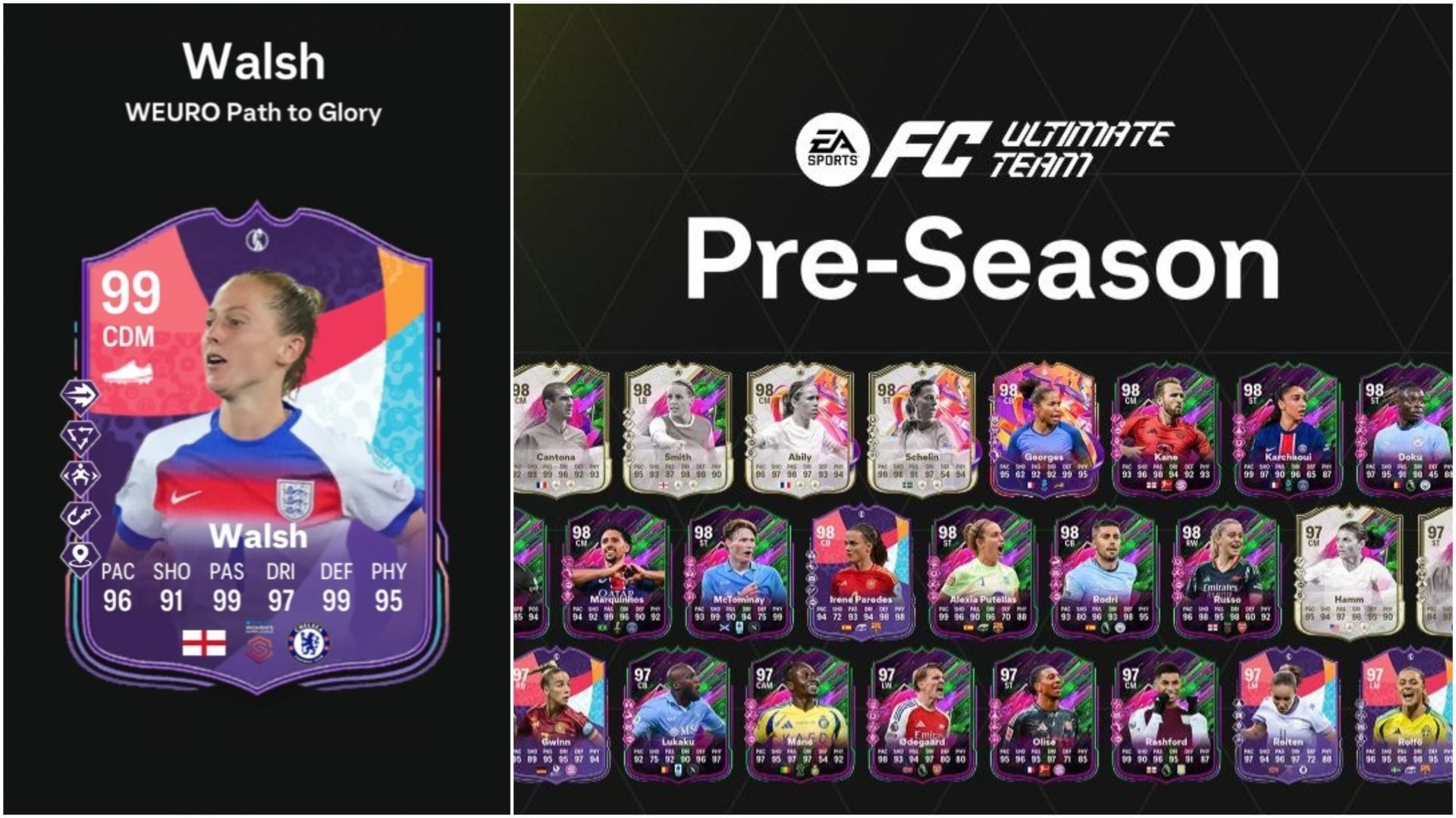 EA FC 25 Keira Walsh Path to Glory SBC: Все задания и самые дешёвые решения