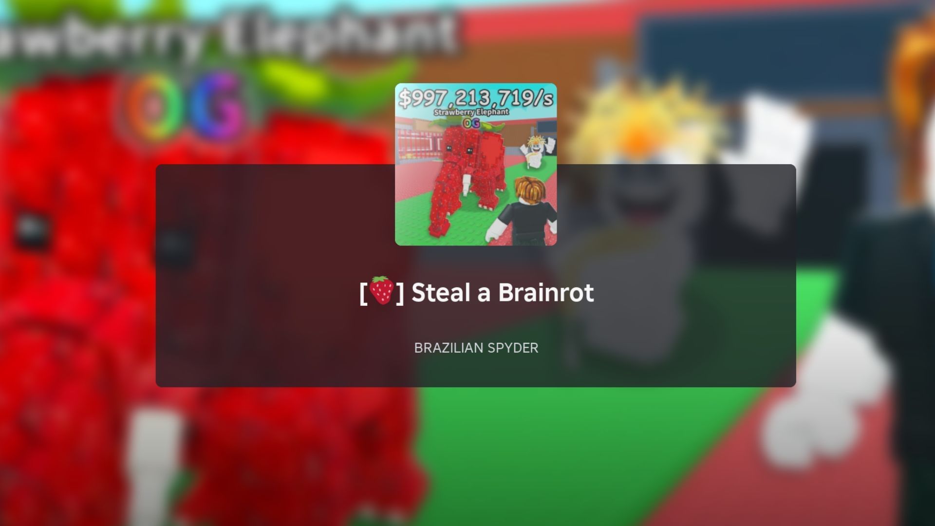 Как получить OG Strawberry Elephant в Steal a Brainrot