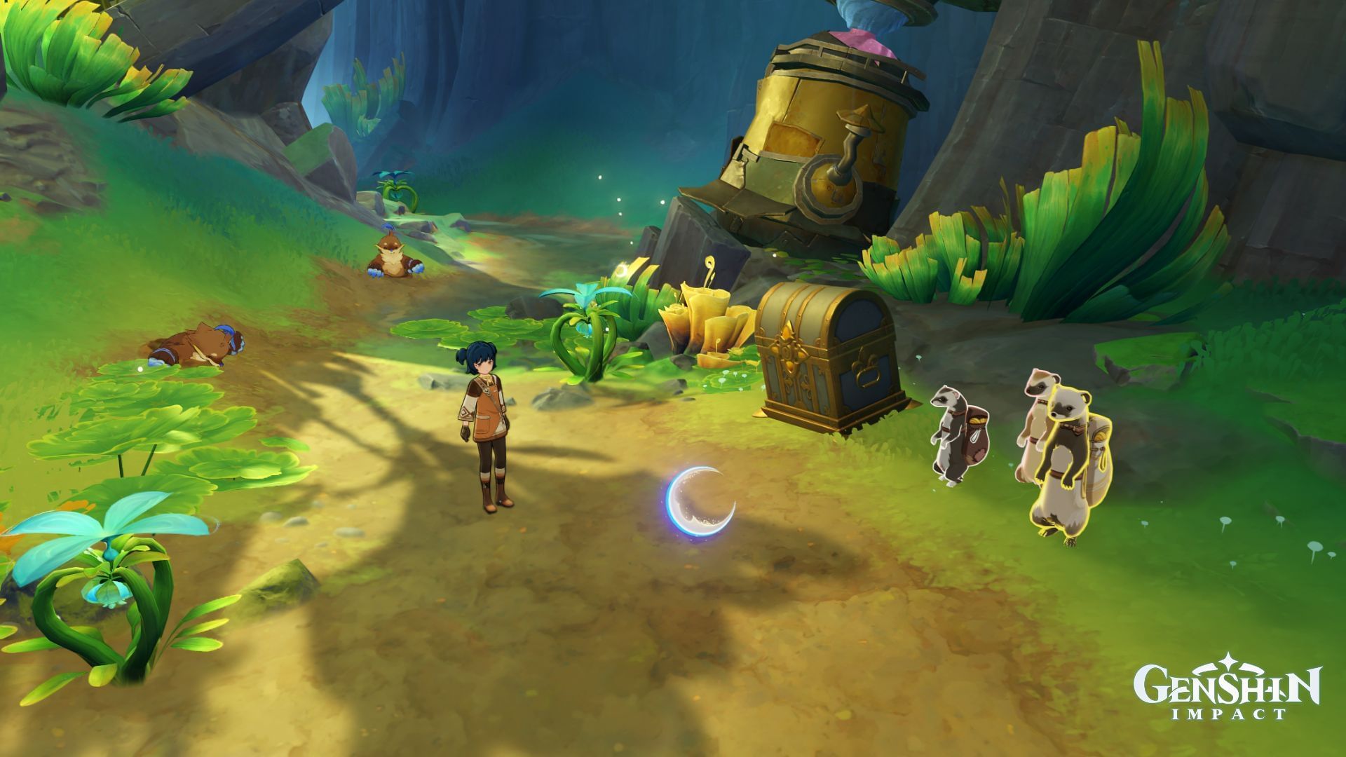 Genshin Impact руководство по квесту Friends of Moleyvalley
