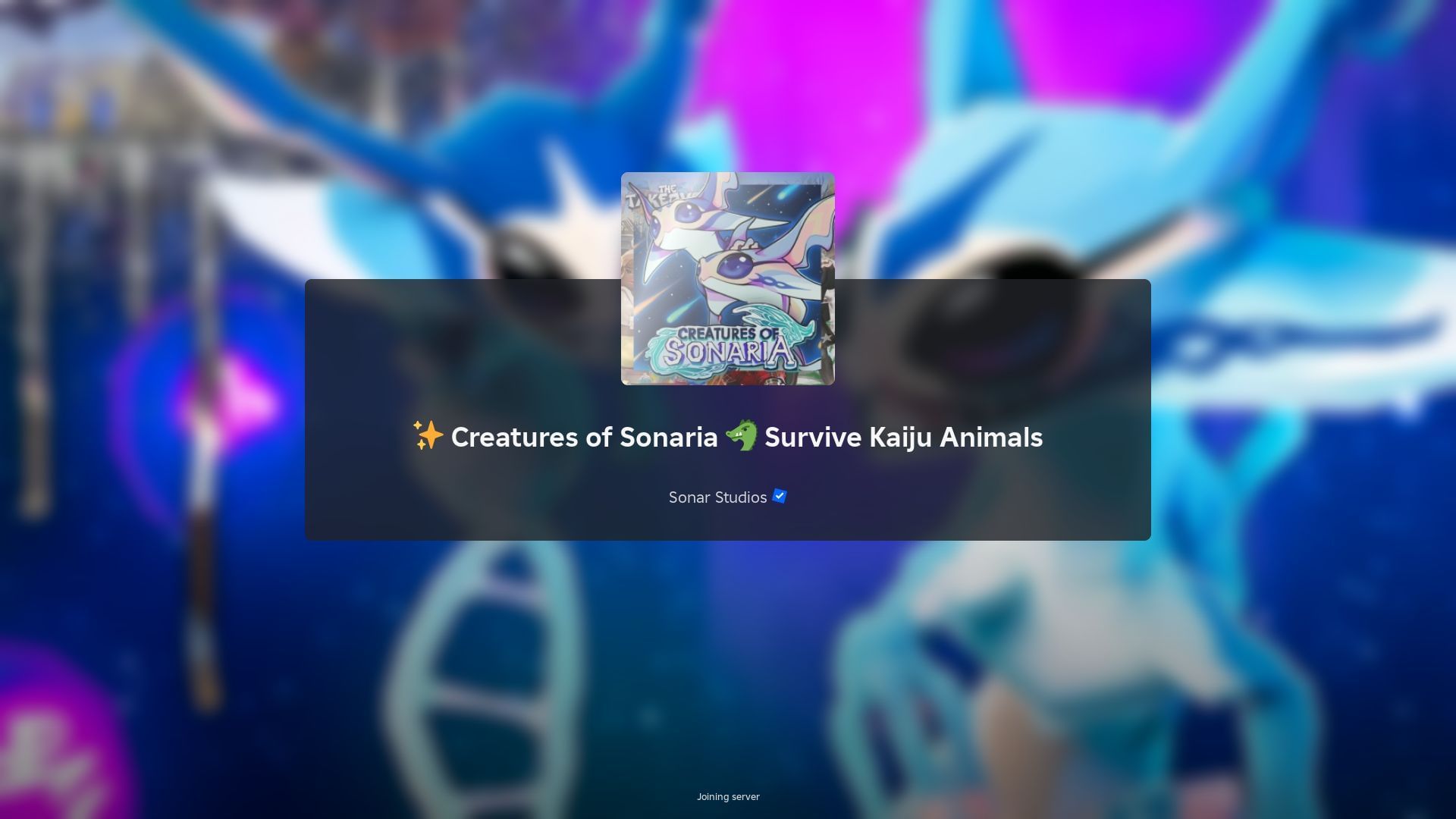 Roblox The Takeover Creatures of Sonaria руководство