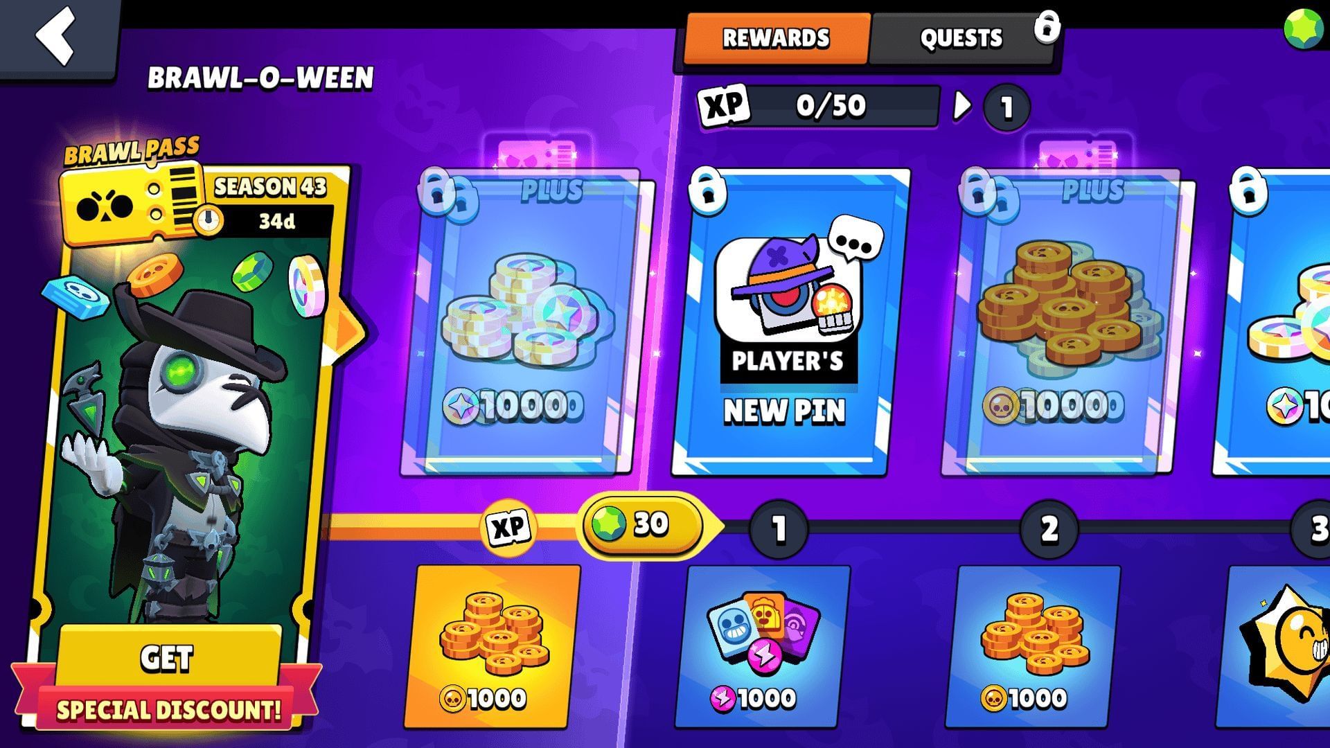 Все награды Brawl Pass для Brawl Stars Season 43