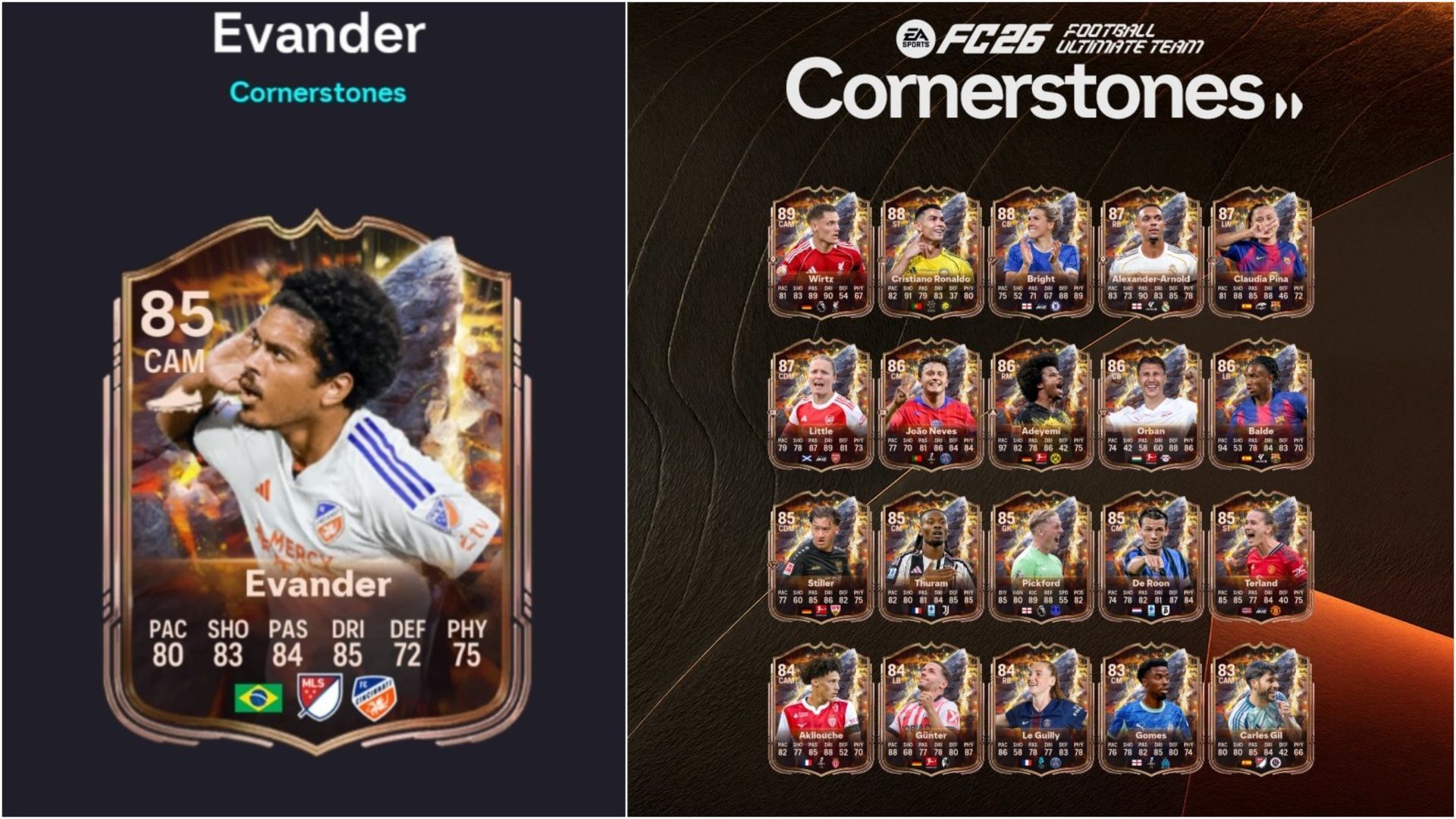 EA FC 26 Evander Cornerstones SBC: Все задачи и самые дешёвые решения