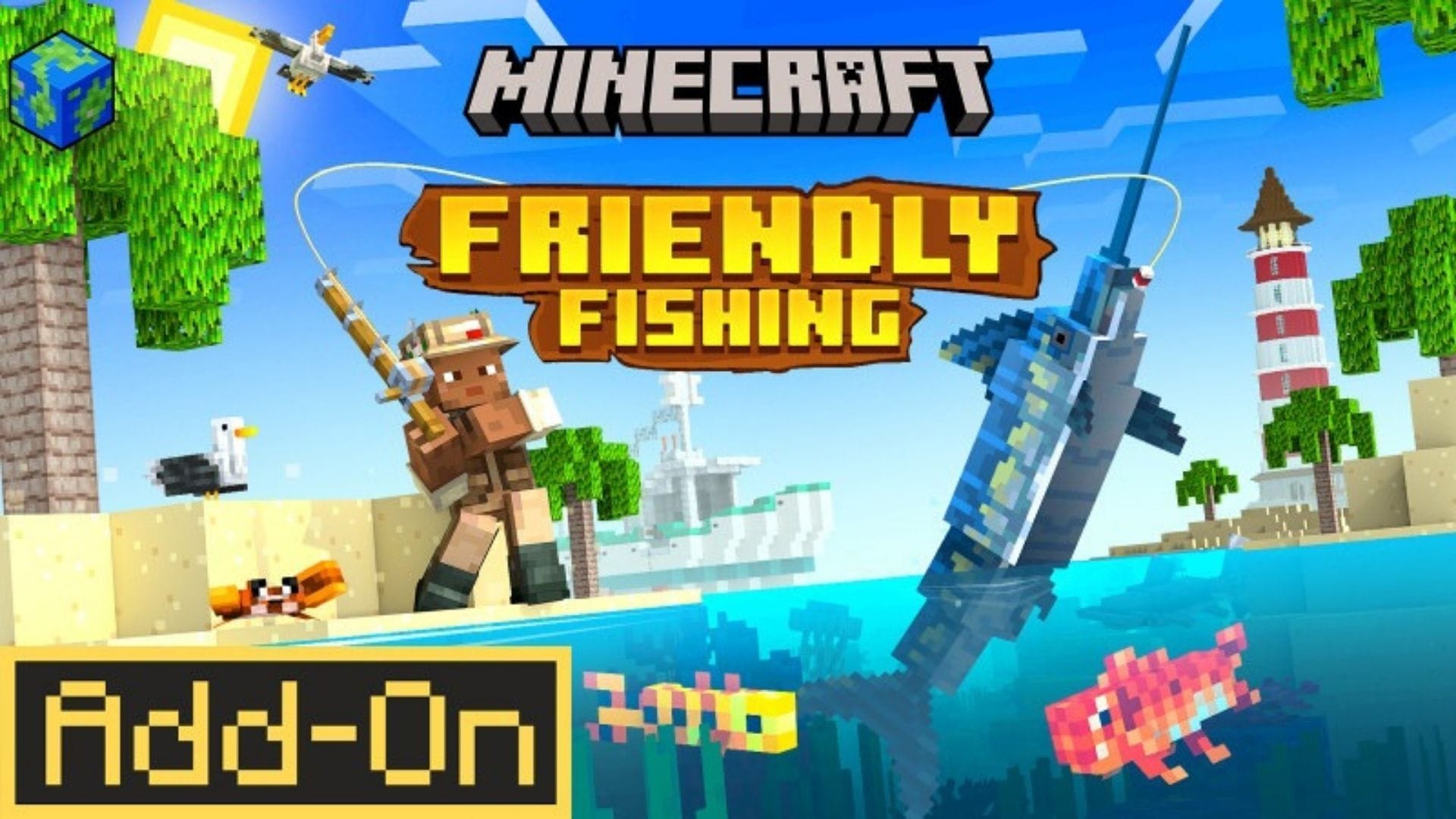 Minecraft Friendly Fishing add‑on: Как получить и играть