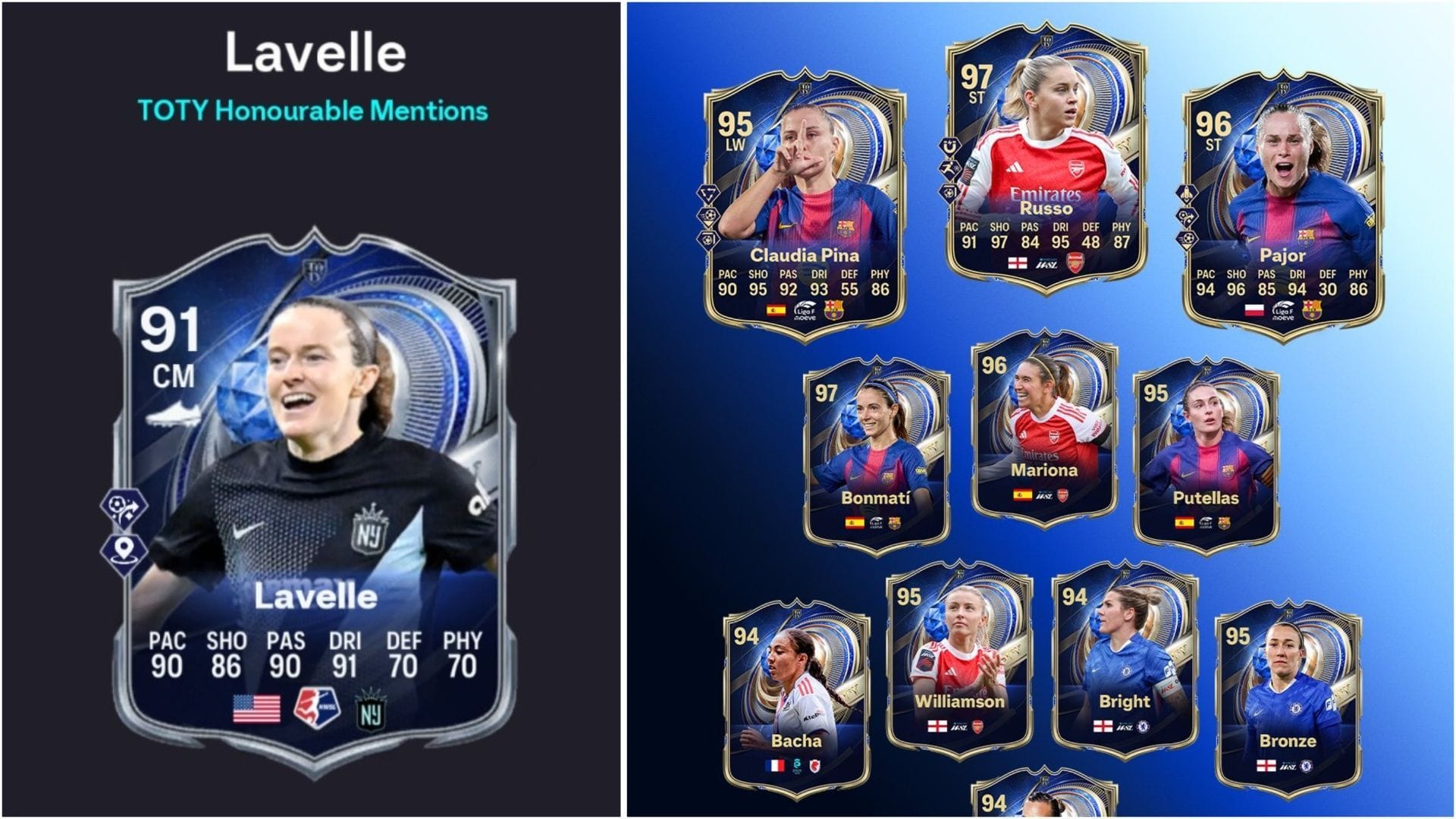 EA FC 26 Rose Lavelle TOTY Honorable Mentions SBC: Все задачи и самые дешёвые решения