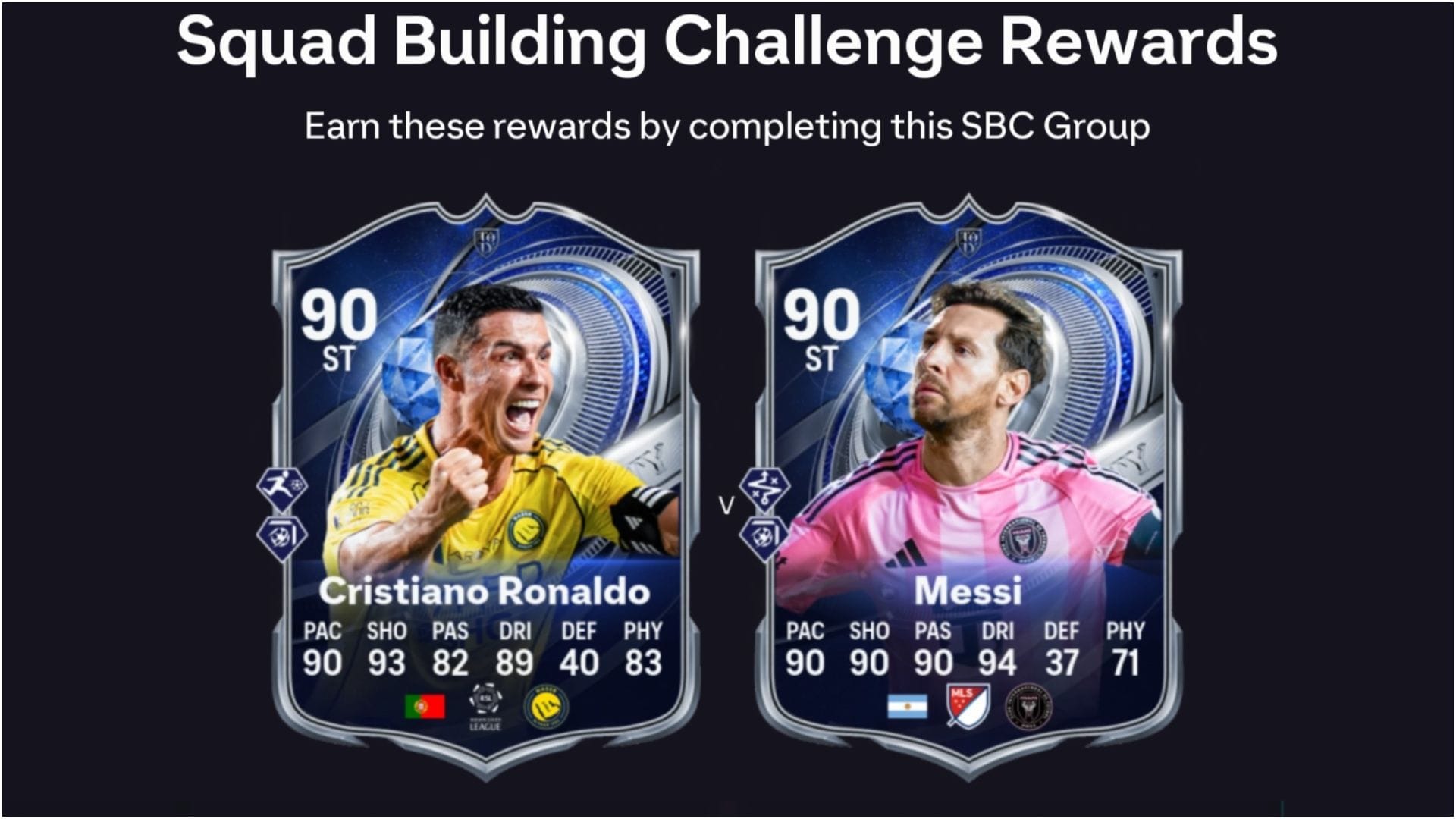 EA FC 26 Cristiano Ronaldo vs Lionel Messi TOTY HM player pick SBC: Все задания и самые дешёвые решения