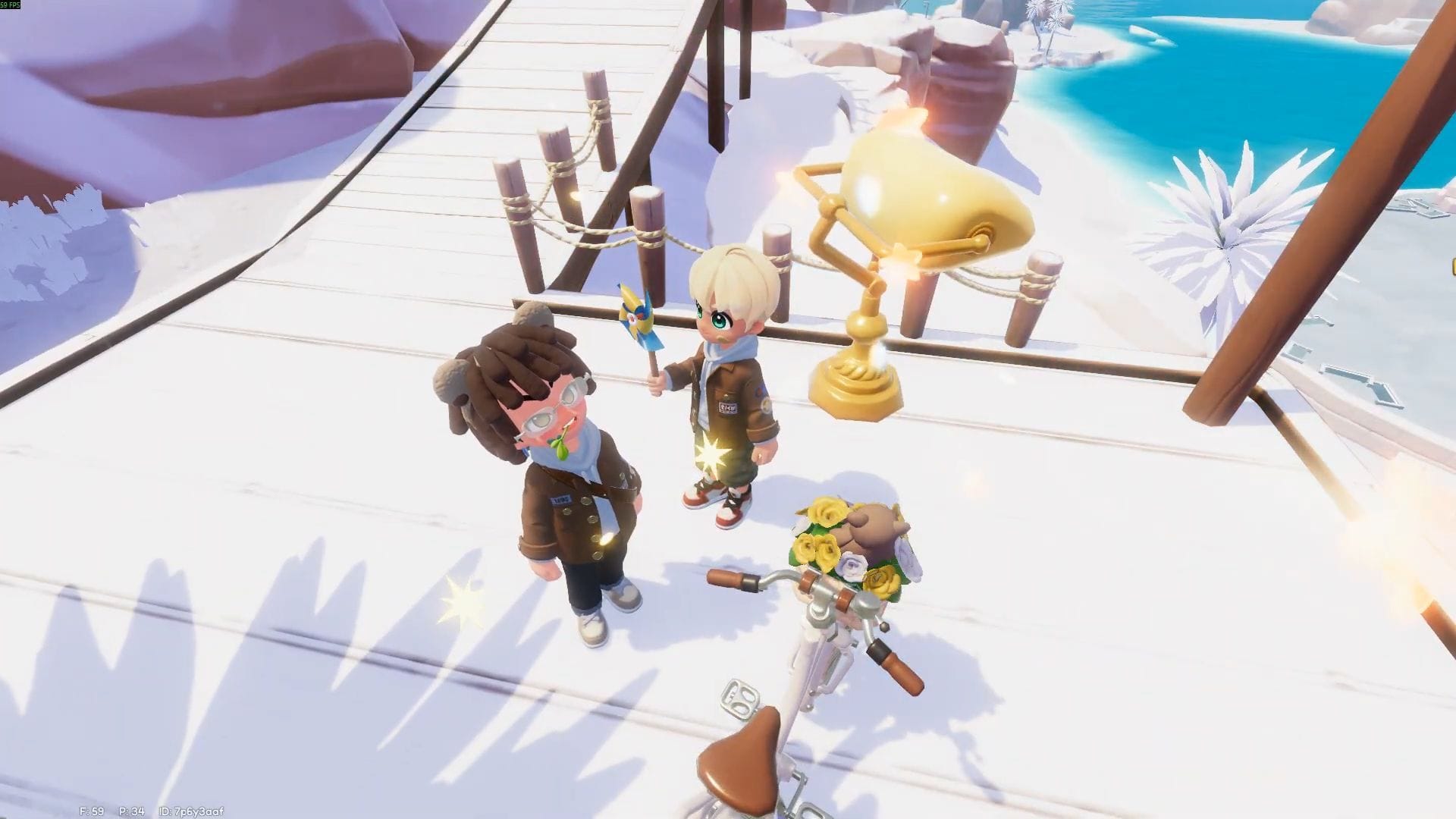 Где найти Naughty’s trekking pole в Heartopia