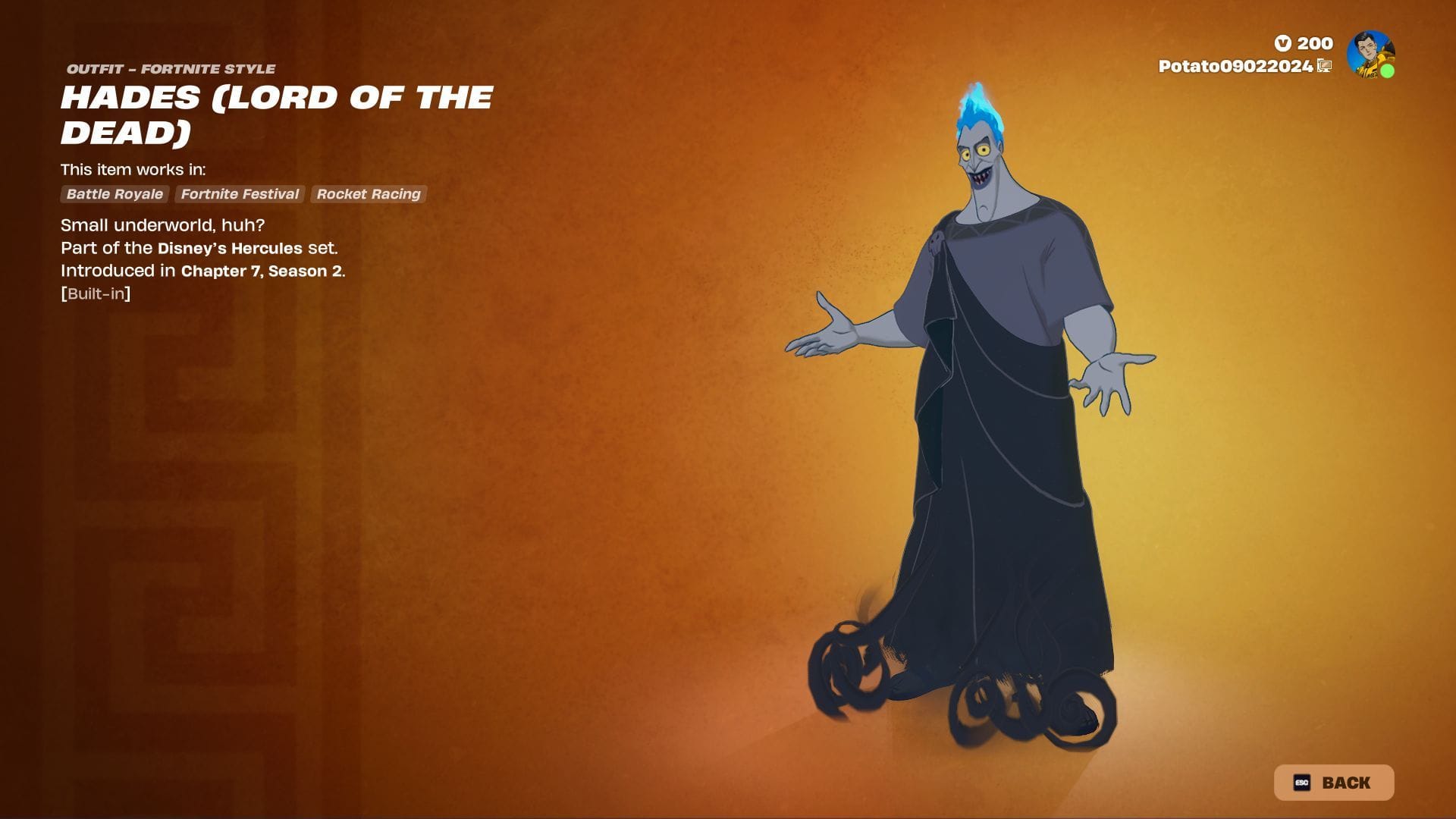 Все скины Disney Hercules в Fortnite